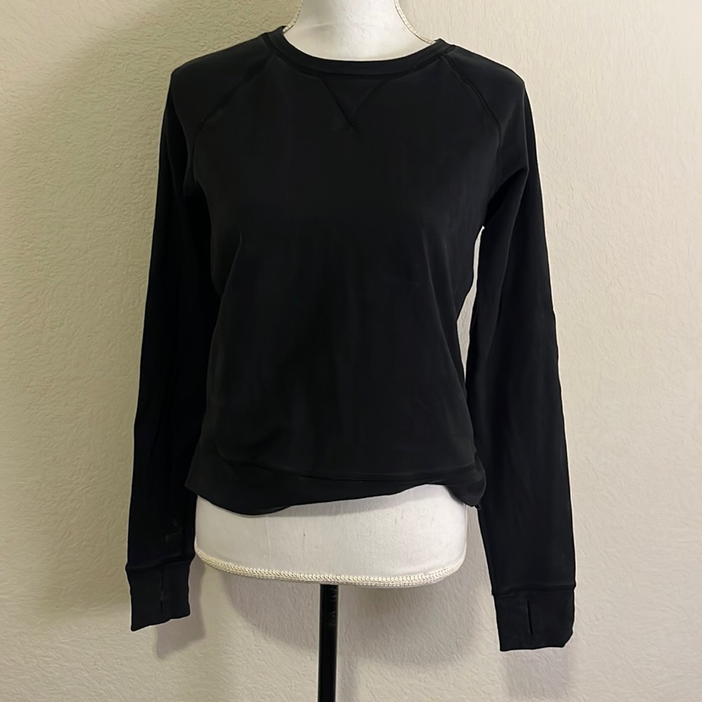 Lululemon black long sleeve pullover SZ 6